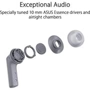 Asus 90YH03X1-B5UA00 Wireless In Ear Gaming Earbuds Moonlight White