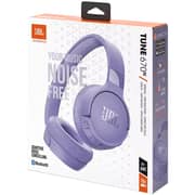 JBL Tune 670NC Wireless Noise Cancelling On Ear Headphones - Purple