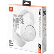 JBL Tune 670NC Wireless Adaptive Noise Cancelling On Ear Headphones - White