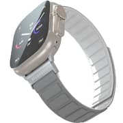Blupebble Marmolada Silicone Reversible Magnetic Watch Strap Grey/White