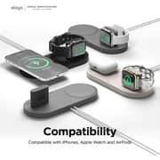 Elago Charging Hub Duo Stand compatible with MagSafe Charger, iPhone 14/13/12, AirPods Pro/Pro 2/AirPods 3 - Black