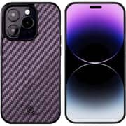 Monocarbon Carbon Fiber Case Matte Purple iPhone 14 Pro Max