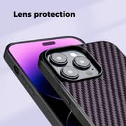 Monocarbon Carbon Fiber Case Matte Purple iPhone 14 Pro Max
