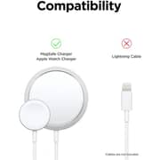 elago Charging Stand 2-in-1 station for iPhone 14/13 12 series & Apple Watch series - Dark Grey/Jean Indigo