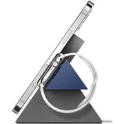 elago Charging Stand 2-in-1 station for iPhone 14/13 12 series & Apple Watch series - Dark Grey/Jean Indigo