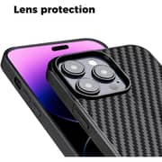 Monocarbon Real Carbon Fiber Case for iPhone 14 Pro Max Matte Black
