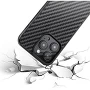 Monocarbon Real Carbon Fiber Case for iPhone 14 Pro Max Matte Black