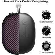 Monocarbon Real Carbon Fiber Case Cover Airpods Max Matte Purple