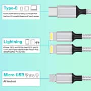 CrossFit 4-in-1 Universal USB Cable 2m White