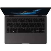 لابتوب سامسونج جالاكسي بوك 2 قابل للتحويل 2 في 1 (2022) بمعالج إنتل كور i5-1235U الجيل 12 شاشة FHD مقاس 13.3 بوصة وSSD سعة 256GB ورام 8GB ورسوميات إنتل آيريس Xe ونظام ويندوز 11 برو ولوحة مفاتيح إنجليزية وبلون رصاصي - إصدار دولي [NP730QED-KA3UK]