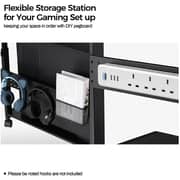 Eureka Ergonomic Height Adjustable Under Desk PC Tower Stand Black