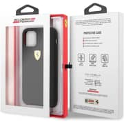 Ferrari Logo Shield Silicone Case Black iPhone 11 Pro