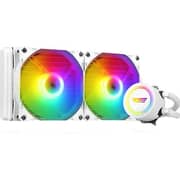 DarkFlash TWISTER ARGB AIO Liquid CPU Cooler 240mm White