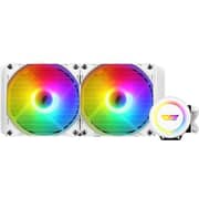 DarkFlash TWISTER ARGB AIO Liquid CPU Cooler 240mm White