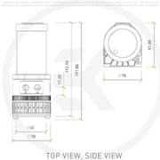 EKWB EK-Quantum Kinetic TBE 200 D5 PWM D-RGB-Plexi Pump Reservior 200mm
