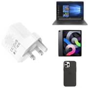 Hoco 35W Wall Charger With Type-C to Lightning Cable White