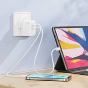 Hoco 35W Wall Charger With Type-C to Lightning Cable White