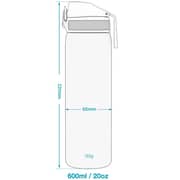 Ion8 Leak Proof Slim Water Bottle 500ml Black