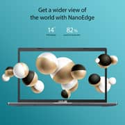 Asus X415 Laptop - 11th Gen / Intel Core i5-1135G7 / 14inch FHD / 512GB SSD / 8GB RAM / Shared Intel UHD Graphics / Windows 11 Home / English & Arabic Keyboard / Sliver / Middle East Version - [X415EA-EB512W]