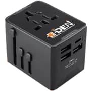 E-Den Travel Adaptor Black