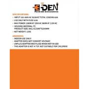 E-Den Travel Adaptor Black