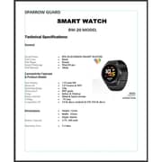 Sparrow Guard BW-20 1.55″ Display Smartwatch with Bluetooth 3.0 - Silver