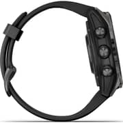Garmin Fenix 7S Pro Sapphire Solar Edition Carbon Gray DLC Titanium with Black Band Smartwatch 42mm 010-02776-11