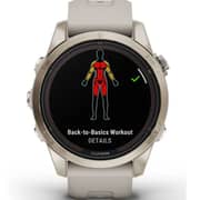 Garmin Fenix 7S Pro Sapphire Solar Edition Soft Gold Stainless Steel with Light Sand Band Smartwatch 42mm 010-02776-15