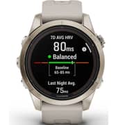 Garmin Fenix 7S Pro Sapphire Solar Edition Soft Gold Stainless Steel with Light Sand Band Smartwatch 42mm 010-02776-15