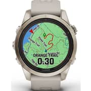 Garmin Fenix 7S Pro Sapphire Solar Edition Soft Gold Stainless Steel with Light Sand Band Smartwatch 42mm 010-02776-15