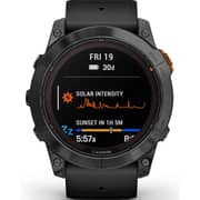 Garmin Fenix 7X Pro Solar Edition Slate Gray Stainless Steel with Black Band Smartwatch 51mm 010-02778-01