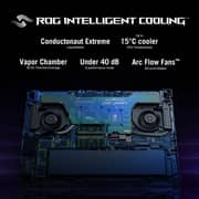 Asus ROG Strix Scar 17 (2023) Laptop - AMD Ryzen 9-7945HX / 17.3inch WQHD / 1TB SSD / 32GB RAM / 12GB NVIDIA GeForce RTX 4080 Graphics / Windows 11 Home / English & Arabic Keyboard / Black / Middle East Version - [G733PZ-LL048W]