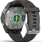 Garmin Fenix 7S Pro Solar Edition Silver Stainless Steel with Graphite Band Smartwatch 42mm 010-02776-01