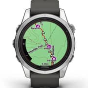 Garmin Fenix 7S Pro Solar Edition Silver Stainless Steel with Graphite Band Smartwatch 42mm 010-02776-01