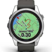 Garmin Fenix 7S Pro Solar Edition Silver Stainless Steel with Graphite Band Smartwatch 42mm 010-02776-01