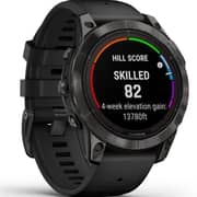 Garmin Fenix 7 Pro Sapphire Solar Edition Carbon Gray DLC Titanium with Black Band Smartwatch 47mm 010-02777-11
