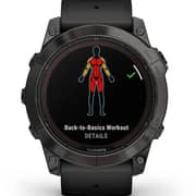 Garmin Fenix 7X Pro Sapphire Solar Edition Carbon Gray DLC Titanium with Black Band Smartwatch 51mm 010-02778-11