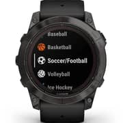 Garmin Fenix 7X Pro Sapphire Solar Edition Carbon Gray DLC Titanium with Black Band Smartwatch 51mm 010-02778-11