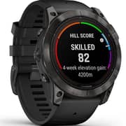 Garmin Fenix 7X Pro Sapphire Solar Edition Carbon Gray DLC Titanium with Black Band Smartwatch 51mm 010-02778-11