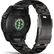 Garmin Fenix 7X Pro Sapphire Solar Edition Carbon Gray DLC Titanium with Carbon Gray Titanium Band Smartwatch 51mm - (includes black silicone watch band) 010-02778-30
