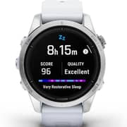 Garmin Epix Pro Gen 2 Standard Edition Silver With Whitestone Band Smartwatch 42mm 010-02802-01