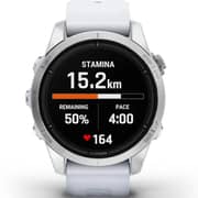 Garmin Epix Pro Gen 2 Standard Edition Silver With Whitestone Band Smartwatch 42mm 010-02802-01