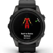 Garmin Epix Pro Gen 2 Sapphire Edition Carbon Grey DLC Titanium With Black Band Smartwatch 42mm 010-02802-15