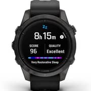 Garmin Epix Pro Gen 2 Sapphire Edition Carbon Grey DLC Titanium With Black Band Smartwatch 42mm 010-02802-15