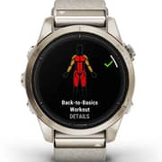 Garmin Epix Pro Gen 2 Sapphire Edition Soft Gold With Cream Heathered Nylon Band Smartwatch 42mm 010-02802-20