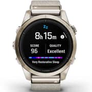 Garmin Epix Pro Gen 2 Sapphire Edition Soft Gold With Cream Heathered Nylon Band Smartwatch 42mm 010-02802-20