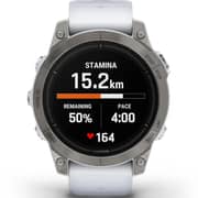 Garmin Epix Pro Gen 2 Sapphire Edition Titanium With Whitestone Band Smartwatch 47mm 010-02803-21