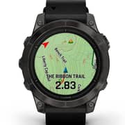 Garmin Epix Pro Gen 2 Sapphire Edition Carbon Grey DLC Titanium With Black Leather Band Smartwatch 47mm 010-02803-30