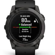 Garmin Epix Pro Gen 2 Sapphire Edition Carbon Grey DLC Titanium With Black Band Smartwatch 51mm 010-02804-01