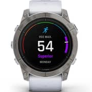 Garmin Epix Pro Gen 2 Sapphire Edition Titanium With Whitestone Band Smartwatch 51mm 010-02804-11